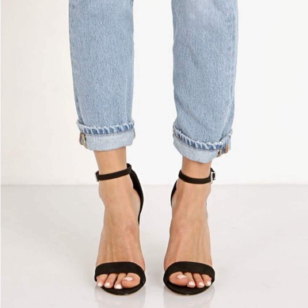 SCHUTZ Black Ankle Strap Heels - Picture 2 of 5